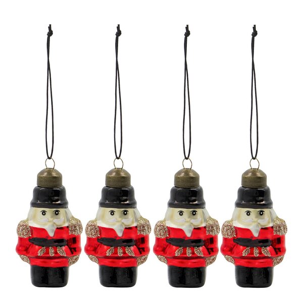 House Doctor Tino julepynt 4 stk rød