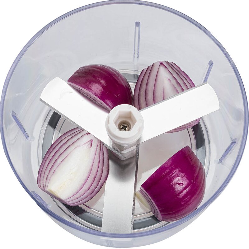 Lurch Multi Chopper multihakker med snor 13x10,5 cm grå/hvit