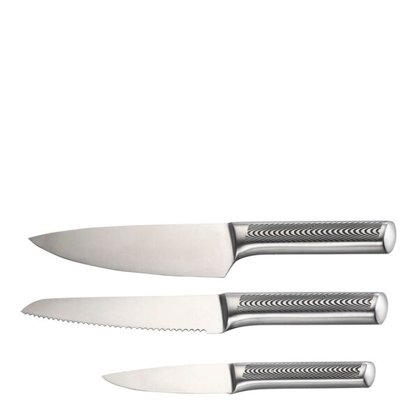 Modern House - Blade knivsett 3 deler stål