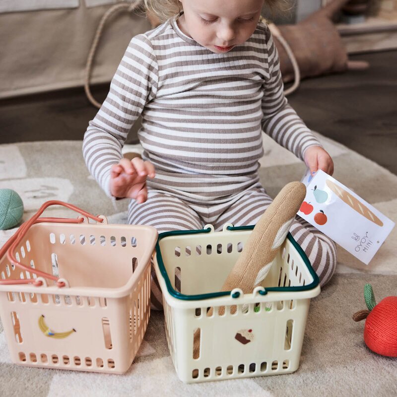 OYOY Yummy handlekurv 19x16x14 cm Mellow