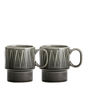 Sagaform Coffee & More kaffekopp 25 cl 2 stk grå