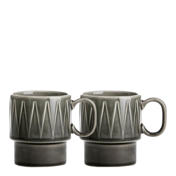 Sagaform Coffee & More kaffekopp 25 cl 2 stk grå