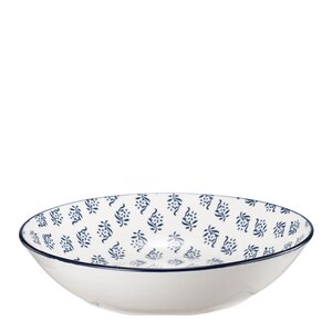 Stiernholm Sakura dyp tallerken 20 cm hvit/blå