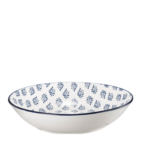 Stiernholm - Sakura dyp tallerken 20 cm 80 cl hvit/blå