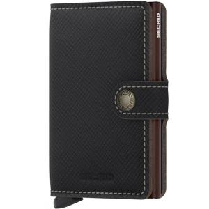 Secrid Miniwallet lommebok m/kortholder saffiano brun