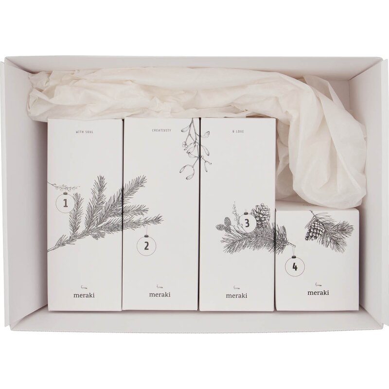 Meraki Adventskalender 4-luker velvære
