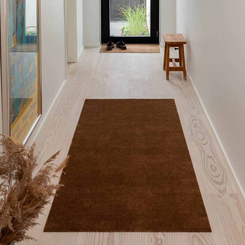 Tica Copenhagen Unicolor gulvmatte 200x90 cm cognac