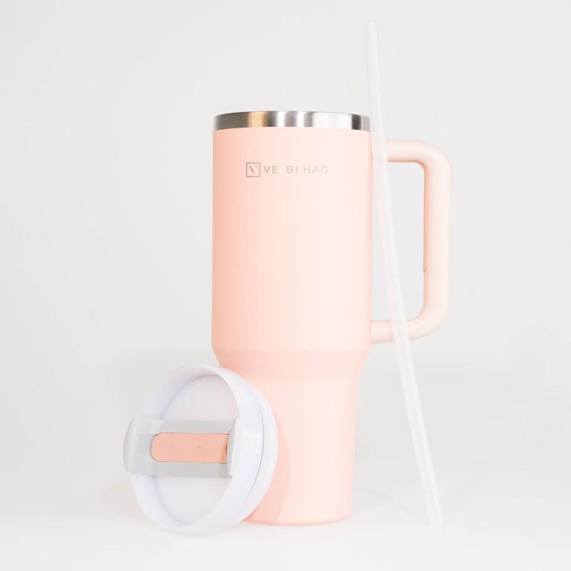 Velbehag The Tumbler med sugerør1,2 L salty champagne