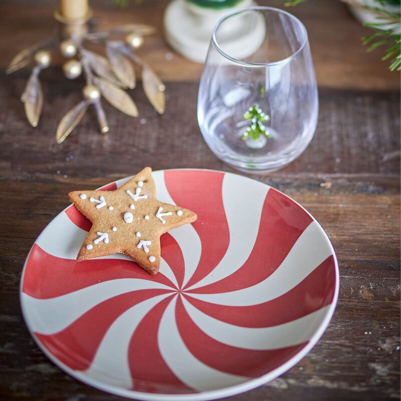 Bloomingville Yule tallerken 23 cm julemotiv multi