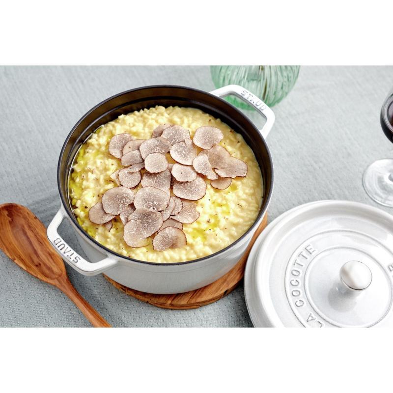 Staub La Cocotte rund gryte 28 cm 6,7L hvit