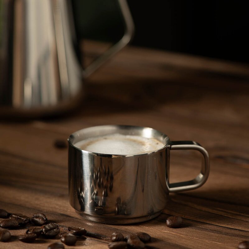 Modern House Lundi espressokopp 9 cl rustfritt stål