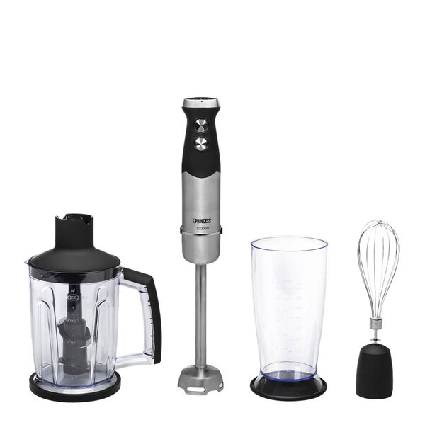 PRINCESS Stavmiksersett 1000W XL rustfritt stål