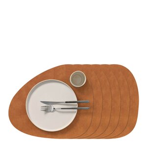 LIND DNA Nupo Curve bordbrikke 37x44 cm 6 stk Nature