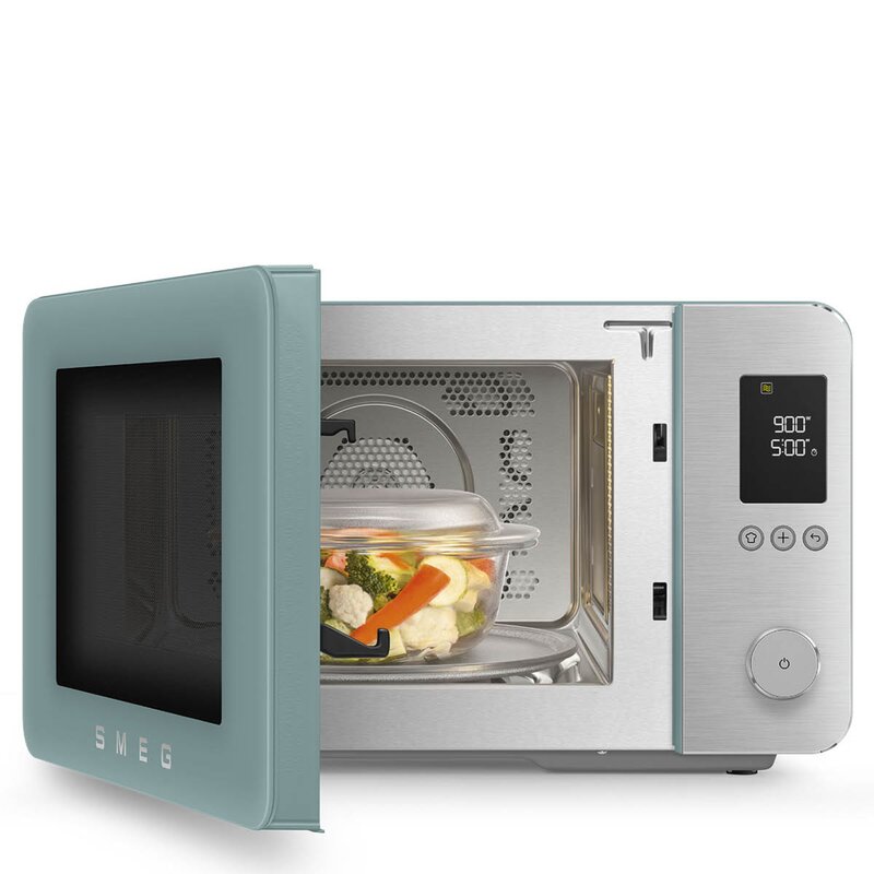 SMEG Collezione mikrobølgeovn varmluft MOC02 2100W emerald green