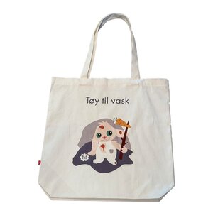 Blafre Tøynett "Tøy til vask" Beige/blågrå