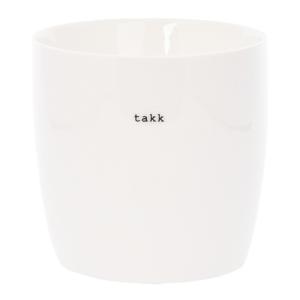 Sögne Home Krus takk 30 cl hvit