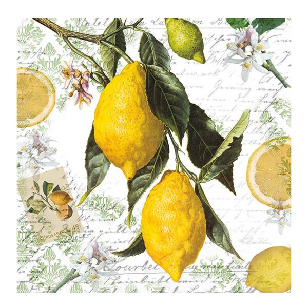 Ambiente Serviett 33x33 cm 20 stk Lemon