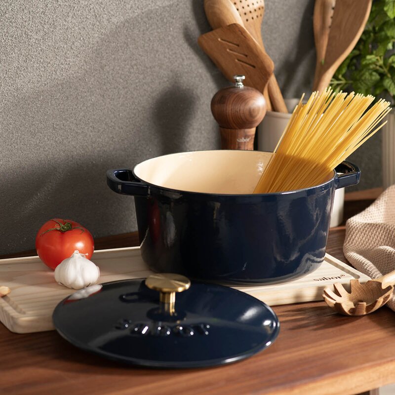 Sabor Classic støpejernsgryte 4,4L Midnight Blue