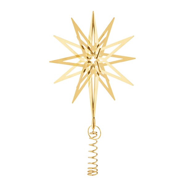 Georg Jensen Jul 2025 Lyra toppstjerne medium 22,5 cm gull