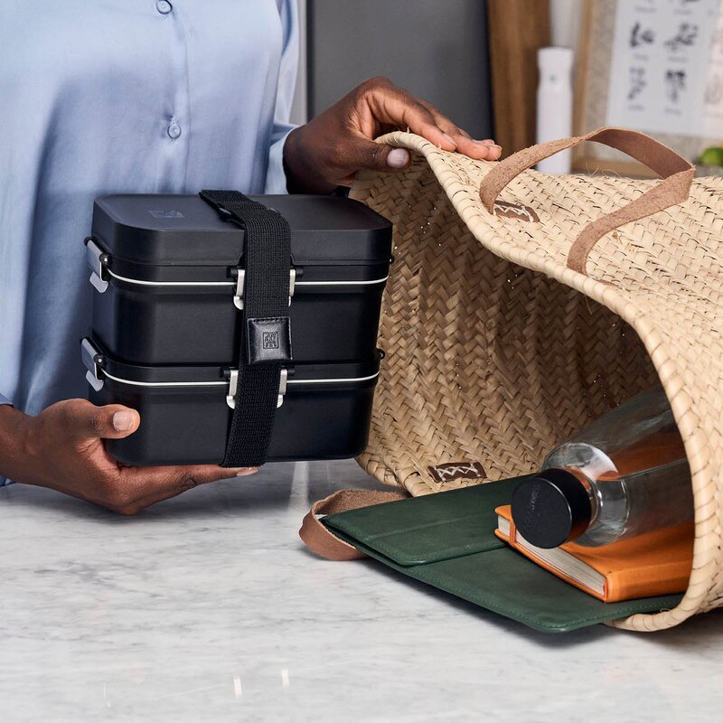 Zwilling Fresh & Save Bento matboks 2 deler 20,7x12,3 cm svart