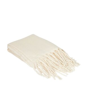 Fondaco Nord pledd 130x170 cm ensfarget offwhite