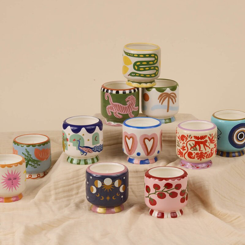 Paddywax Adopo duftlys black cedar & fig Tiger svart