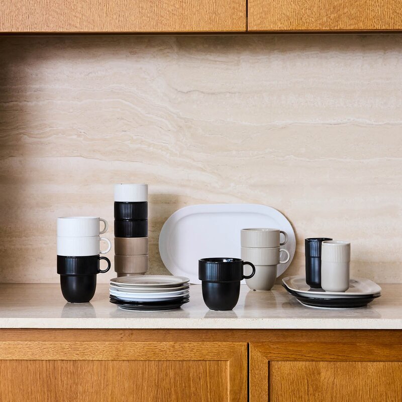 Sagaform Inka serveringsfat 34x20 cm hvit