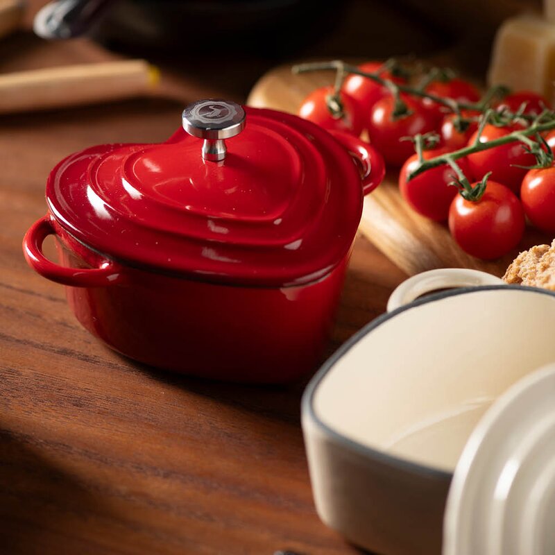 Anders Petter Stenfors minigryte 22 cl hjerte rød