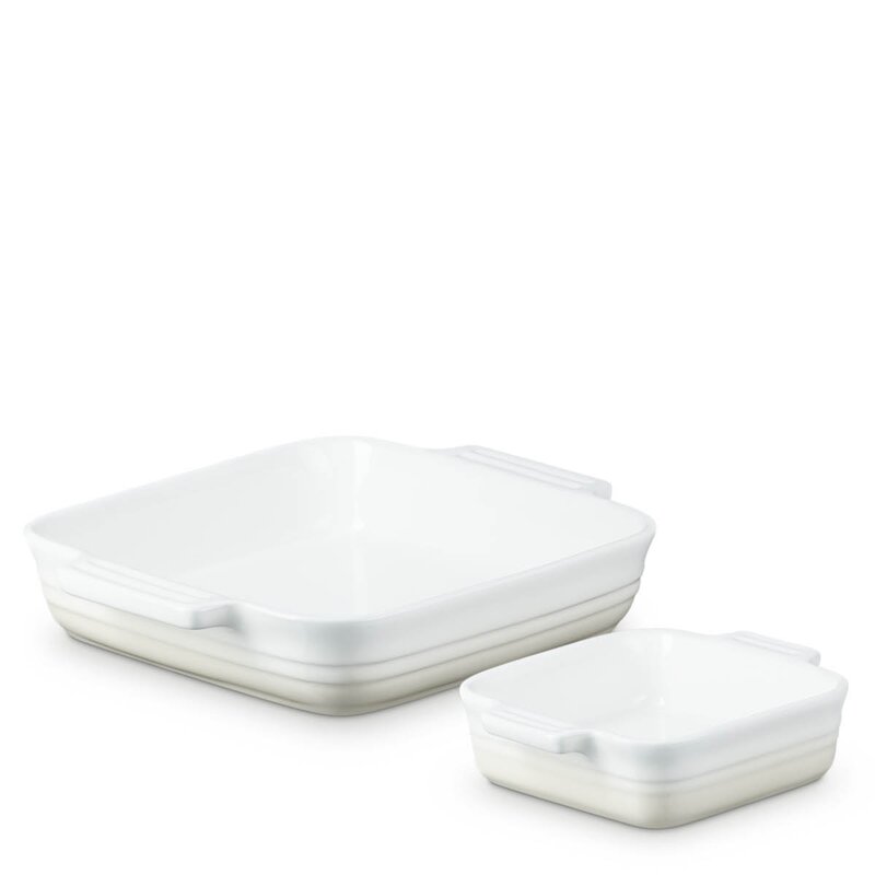 Le Creuset Classics Ildfast form 2 stk 23+13 cm Meringue