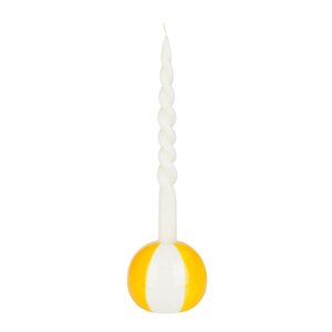 Balvi Floats lysestake 8 cm Beachball gul