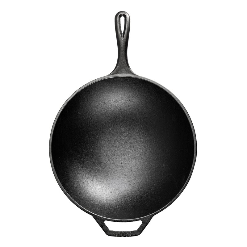 Lodge Cast Iron Chef Collection støpejernspanne wok 32 cm