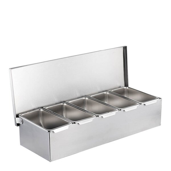 Modern House Pizza Angels toppingboks 2L børstet stål