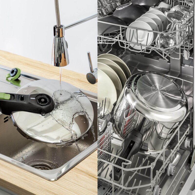 Tefal Secure Trendy trykkoker m/dampkurv 6L