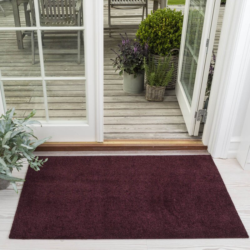 Tica Copenhagen Unicolor gulvmatte 120x67 cm bordeaux