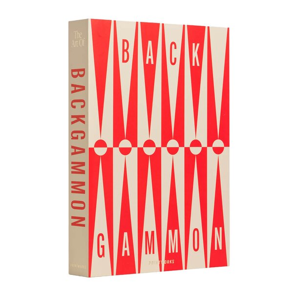 Printworks Klassisk backgammon Art of Backgammon rød/cream