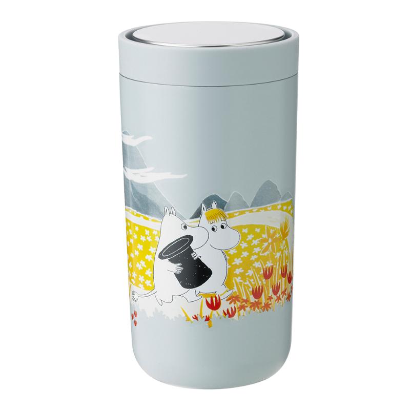 Stelton Moomin To Go Click termokopp 20 cl soft sky