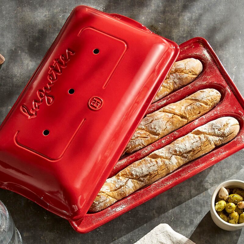 Emile Henry Ildfast baguetteform 40x23 cm Grand Cru