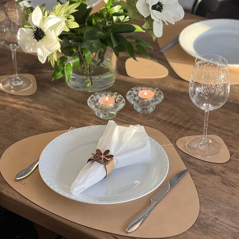 MiLLE W NORDISK DESIGN Sea Shell bordbrikke 47x37 cm beige