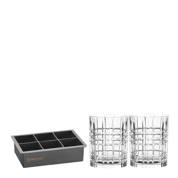 Nachtmann - Square whiskyglassett 34,5 cl 3 deler