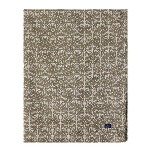 Lexington Jacquard duk 150x250 cm ornament beige/mørk oliven