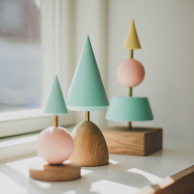 FableWood Thor medium juletre trefigur 17 cm turkis