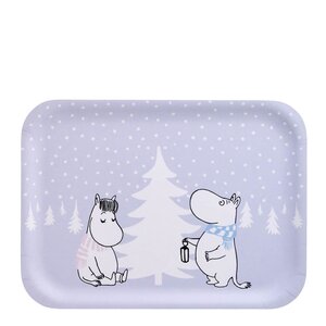 Muurla Mummi brett 20x27 cm Snøfall lilla