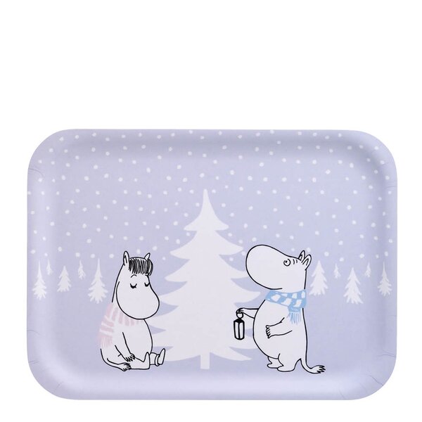 Muurla Mummi brett 20x27 cm Snøfall lilla