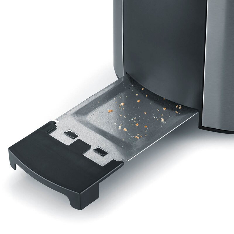 Severin Brødrister AT2589 2 skiver 800W børstet stål