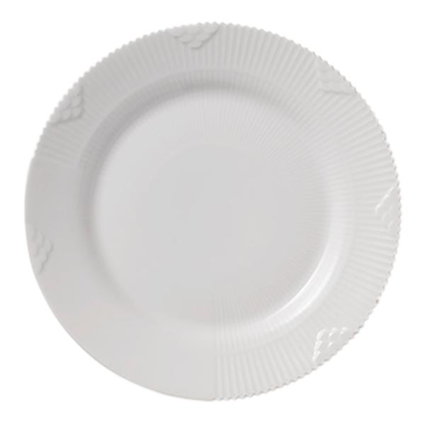 Royal Copenhagen White Elements tallerken flat 19 cm