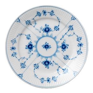 Royal Copenhagen Musselmalt Riflet flat tallerken 19 cm