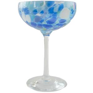 Magnor Swirl champagneglass 22 cl blå