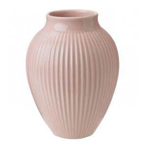 Knabstrup Keramik Vase riller 20 cm rosa