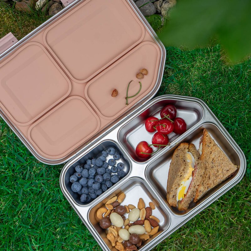 Modern House Smart box lunsjboks 1,2L stål/rosa