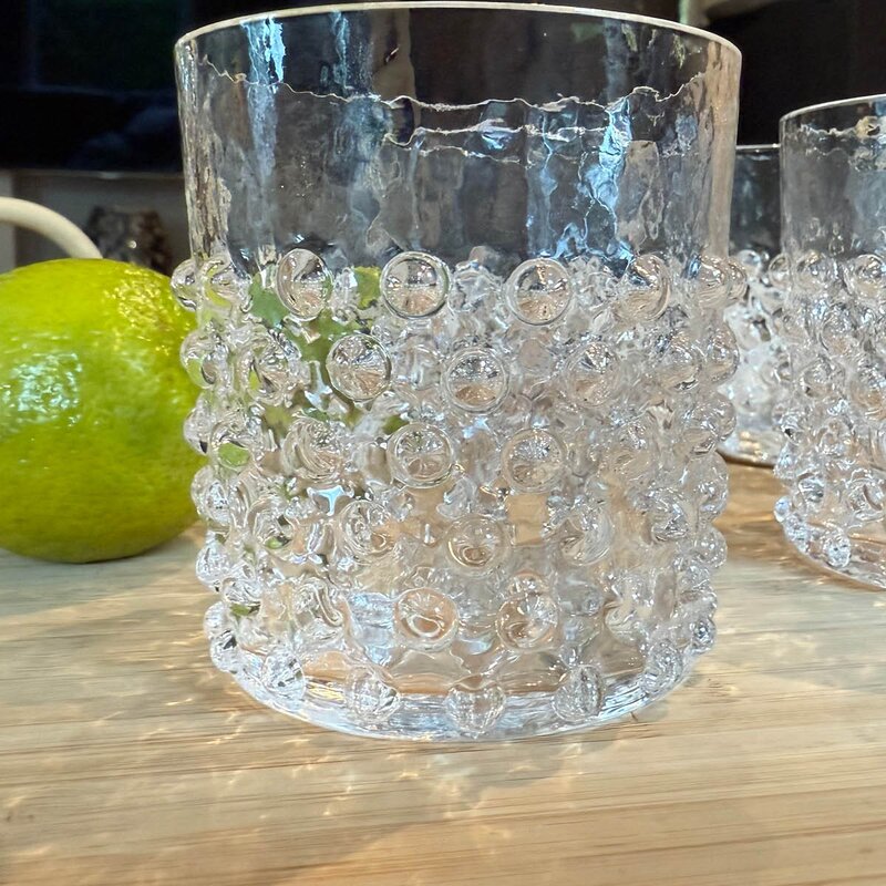 Klimchi Hobnail vannglass 15 cl klar